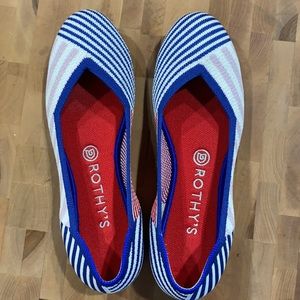 Rothy’s size 8.5 multi stripe retired flat